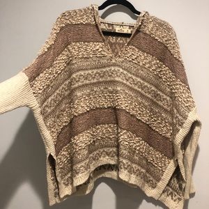 Hollister poncho style sweater